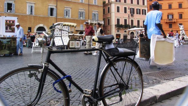 No sweat: an aversion to perspiration has helped stymie bike sharing in Rome.