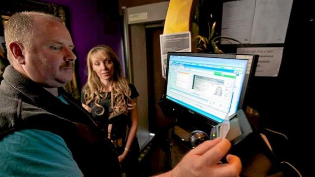 Facing up to it: Pubs and clubs have installed scanners in a bid to stop alcohol-related violence.