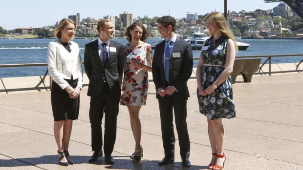 Designing the future: (from left) Laura Craft, Robert Martin, Jennifer McMaster, Matthew Wells and Olivia Savio-Matev are the first participants in the MADE by the Opera House Australia-Denmark exchange program.