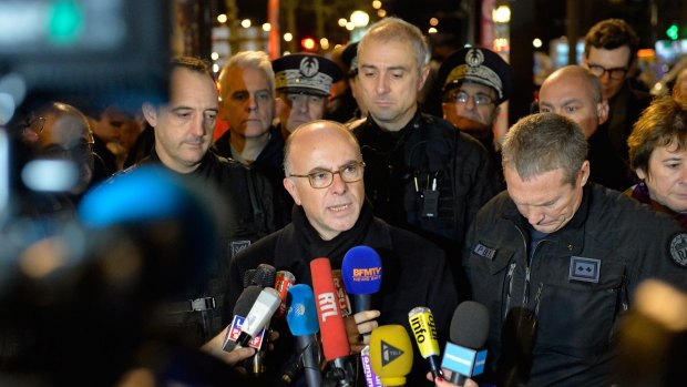 French Interior Minister Bernard Cazeneuve during a terror attack in January 2015. 