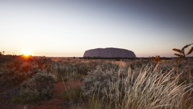 Sunrise and sunset are the main attractions at Uluru-Kata-Tjuta National Park. 