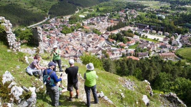 Overlooking Pescasseroli.