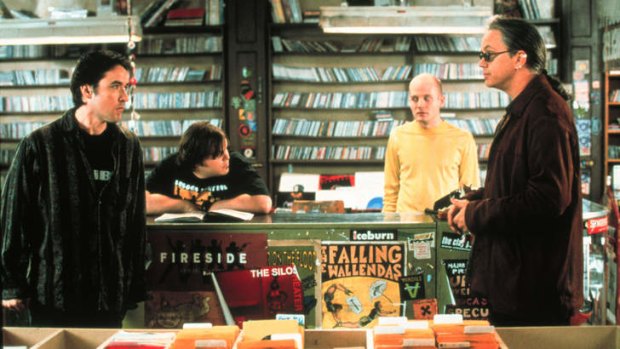 Don't you ever feel like this? John Cusack's character, Rob, confronts his ex-girlfriend's new lover in <i>High Fidelity</i>.