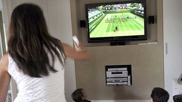 Wii in action.