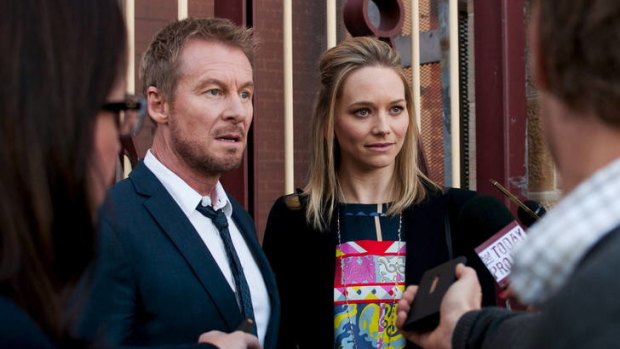 Richard Roxburgh and Adrienne Pickering star in the eventful finale of <i>Rake</i>.