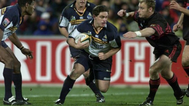 Rod Kafer playing for the Brumbies in 2000.