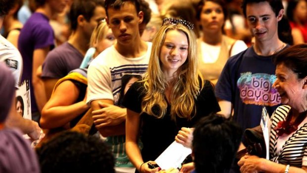 Inside information: Prospective students can get a feel for university life at open day.