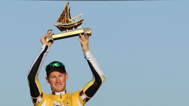 Mark Renshaw after his win in the Tour of Qatar in February last year.