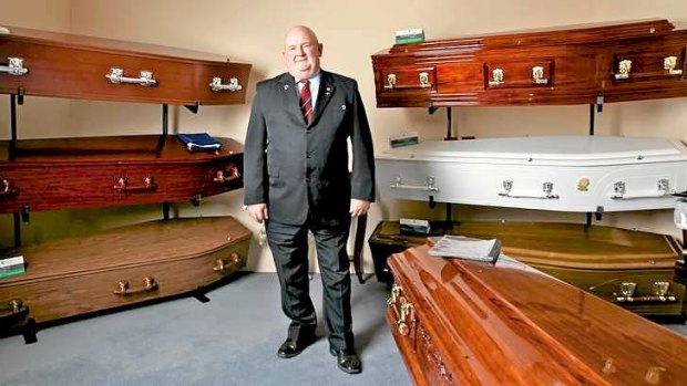 Grave concerns: Master funeral director Warwick Hansen, the regional manager of Hansen & Cole Funerals.