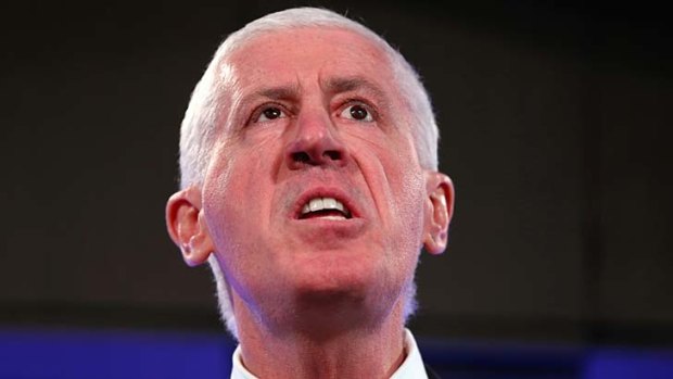 Graeme Innes, pictured at the National Press Club in Canberra on Wednesday, ahead of his departure from the Human Rights Commisison.