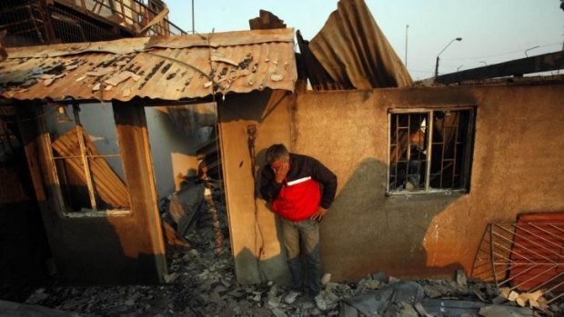 More than 500 homes were destroyed by the fire.