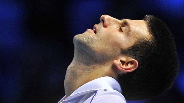 Relieved ... World No.1 Novak Djokovic.