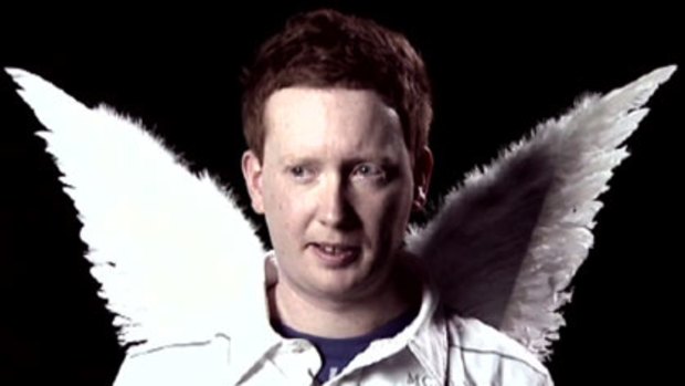 'Gingers grow wings' ... a still from the controversial road safety campaign.