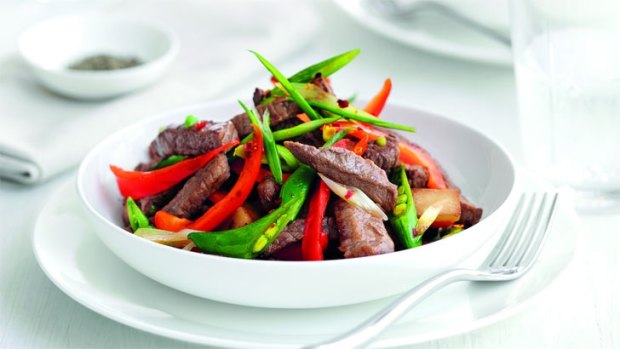 Simple dishes with lots of vegetables will help to stave off hunger pangs. 