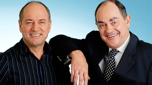 3AW presenters Ross Stevenson and John Burns continue to dominate the breakfast slot.