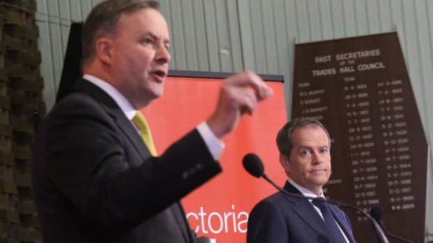 Labor leadership contenders Bill Shorten and Anthony Albanese.