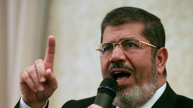 Deposed Egyptian president Mohamed Mursi.