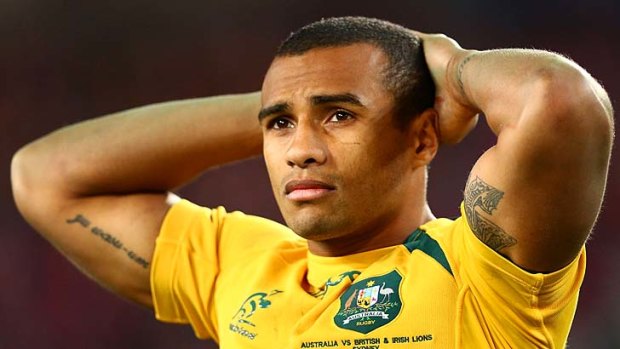 Disappointed: Will Genia of the Wallabies.