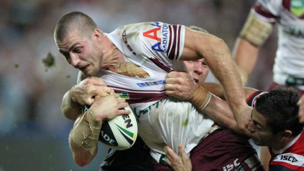 Stretched: Manly pushed the Roosters to the limit in the first week of the finals, and James Maloney knows a repeat is on the cards on Sunday.