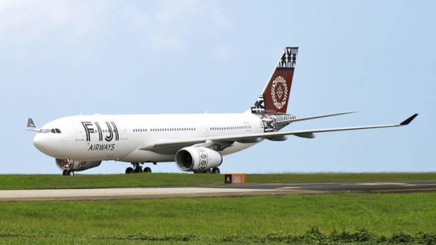 Turning back the clock: The newly rebranded Fiji Airways A330.