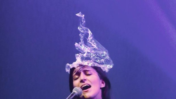 Weird and wonderful: Sophia Brous brought an edge, and odd headwear, to the music of David  Lynch