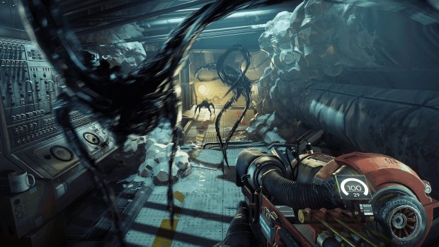 Aliens are on the rampage in the PS4, Xbox One and PC game <i>Prey</i>.