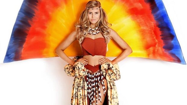 Caitlin Holstock's winning Miss Universe Australia national costume, which Tegan Martin will wear to the international final.