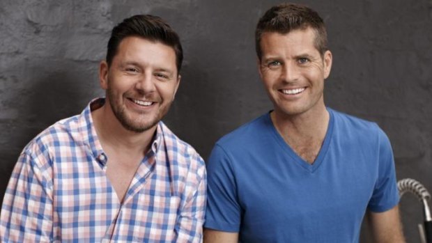 Manu Feildel and Pete Evans from <i>My Kitchen Rules</i>.