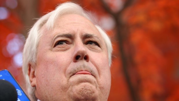 Clive Palmer has blamed declining commodity prices for his company's troubles.