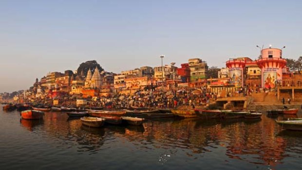 The holy city of Varanasi, India.