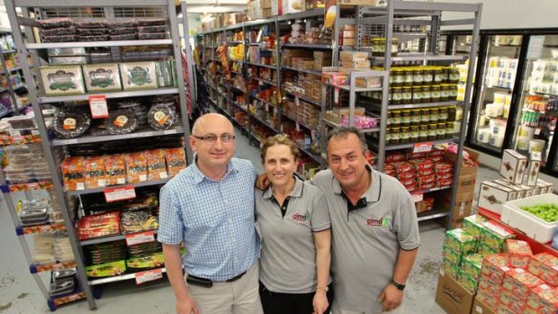 Emporium ...  Muhammet (left) and Mehmet Eris with sister Huriye Akdeniz.