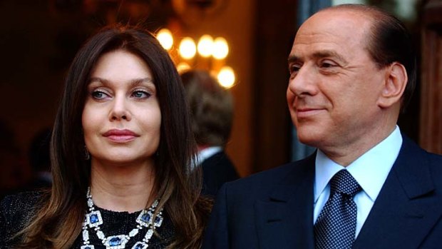 Paid out ... Silvio Berlusconi's ex-wife Veronica Lario.