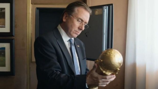 Tim Roth as Sepp Blatter in <i>United Passions</i>.