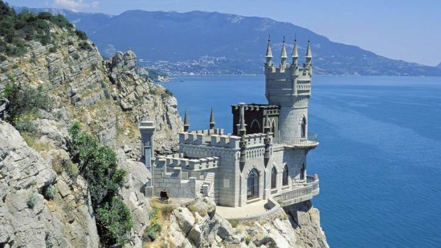 There's the Spirit: the Swallow's Nest near Yalta on the Crimean peninsula.