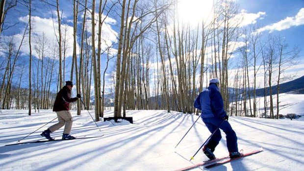 Cross-country skiing at Crested Butte.