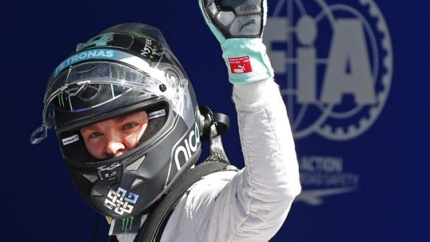Nico Rosberg scores pole position.