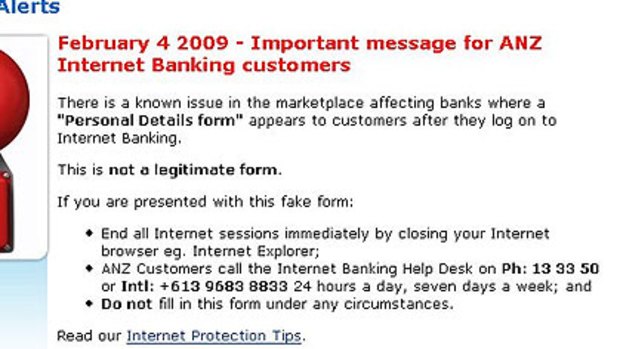 ANZ message for customersd