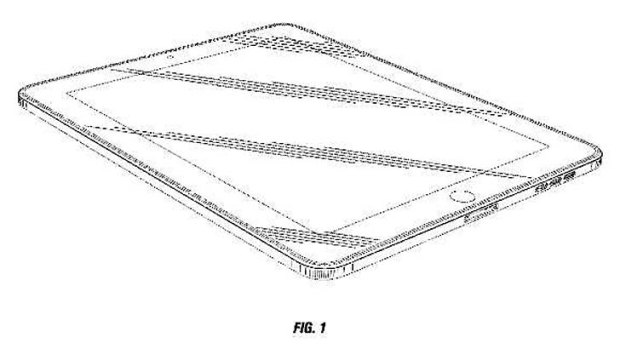 Apple ... won a patent for its iPad design concept, which includes a rectangular shape with rounded corners.