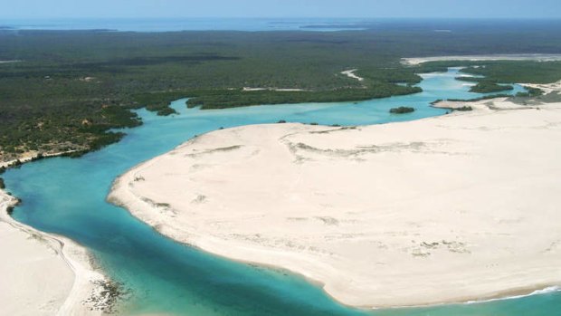 Aerial view of Cape Leveque.