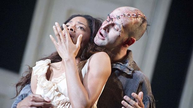 Scary good: Naomie Harris and Jonny Lee Miller in the National Theatre production.