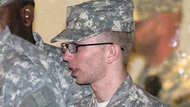 US Army Private First Class Bradley Manning.