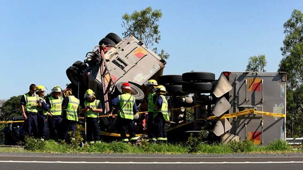 One person died in the crash on the Hume Highway, near Narellan Road.