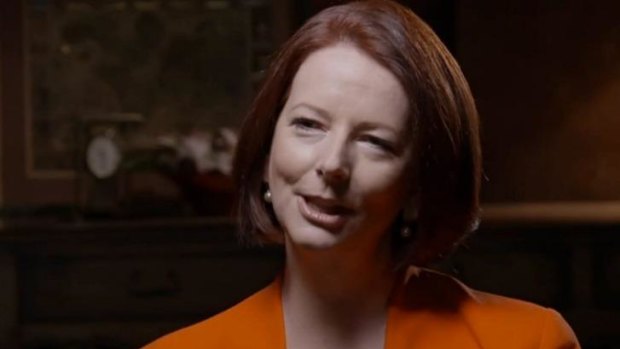 Julia Gillard says she went out of her way to prop up Kevin Rudd when he was prime minister.