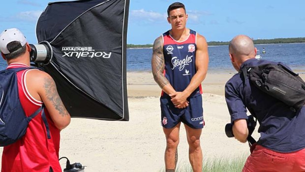 Focus for the media: New Rooster Sonny Bill Williams will make his return to rugby league.
