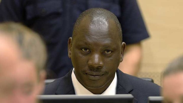 Facing sentence ... Congolese warlord Thomas Lubanga  in the International Criminal Court.