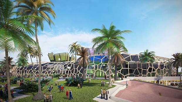 An artist's impression of the planned Gold Coast cultural precinct.