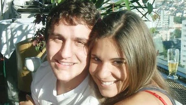 Brazilian student Roberto Laudisio Curti (pictured with a friend) died after being tasered by police in Sydney on Sunday.