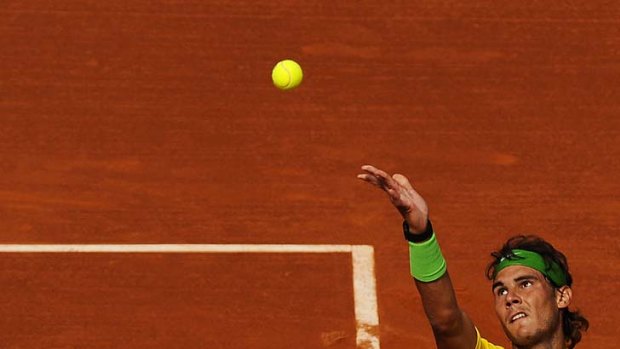 King of clay ... Rafael Nadal will be shooting for his sixth French Open title at Roland Garros next month.