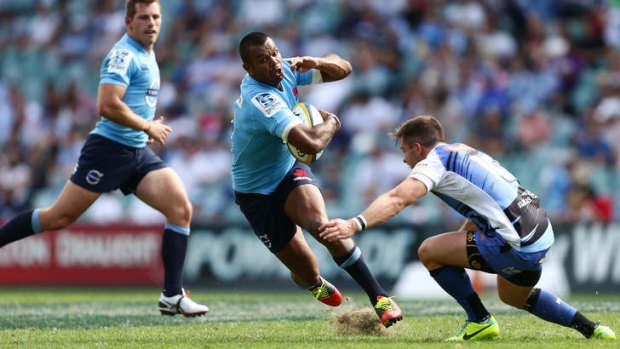 Strong opening: Kurtley Beale impressed for the Waratahs.