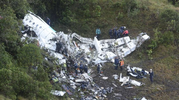 All but three players for Chapecoense were killed when their charter plane crashed into the side of a mountain. 